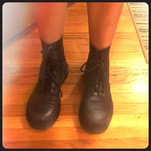 Doc Marten Black Glitter Boots